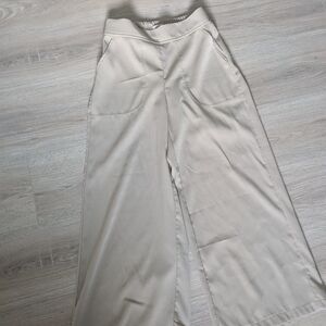 max studio xs tan wide pants